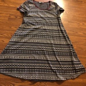 Holiday print dress